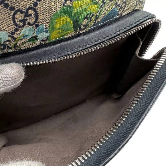 Auth GUCCI GG Blooms Backpack Navy/Beige/Blue main image 11